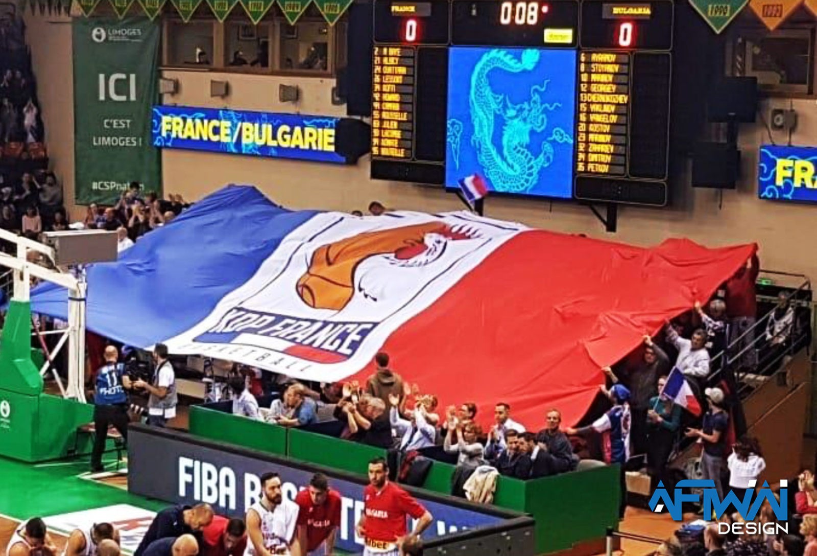 Drapeau géant - KOP France - AFIWAI DESIGN, Création de site internet, Graphisme, Vidéo à Blois